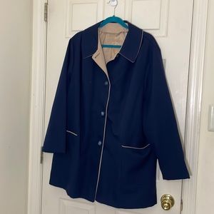 Blue Spring Stylish Plus Size Jacket